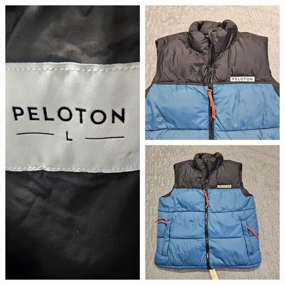 Peloton Jackets & Blazers - Peloton Cycling Puffer Vest‎ Women's Sz. L  Quilted EUC